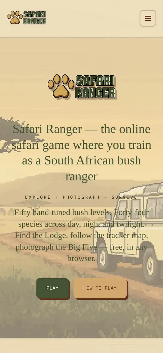 SafariRanger — The game on mobile