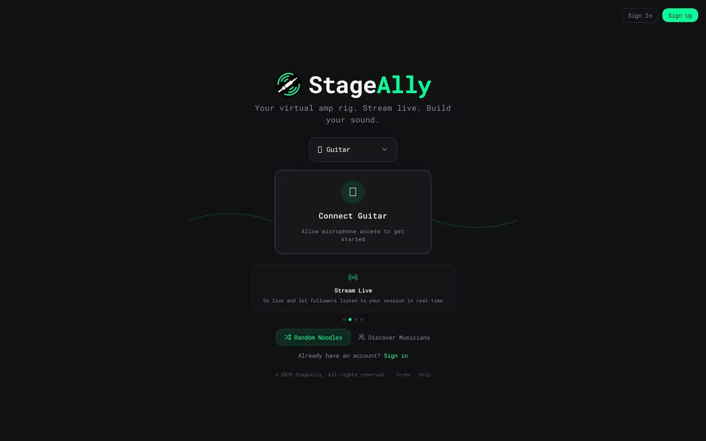 StageAlly as it appears live in the browser