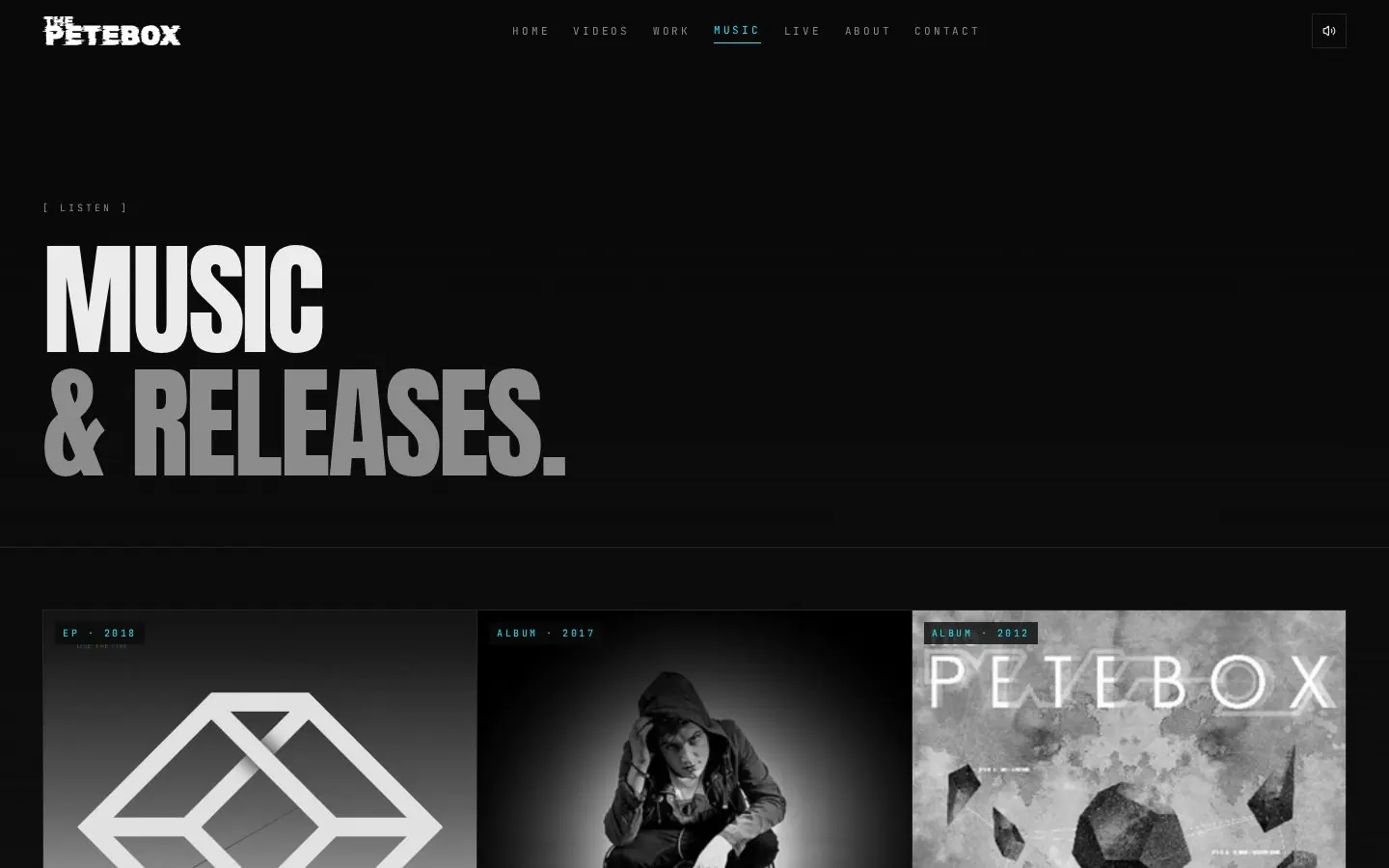 THePETEBOX — Music — releases and streaming links